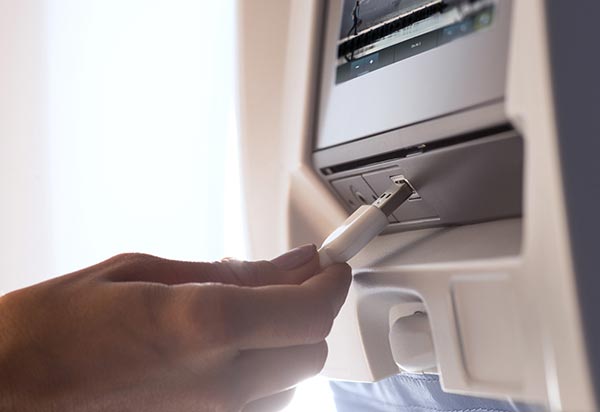 Delta In-Flight USB Ports